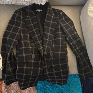 Bar III plaid blazer xxs